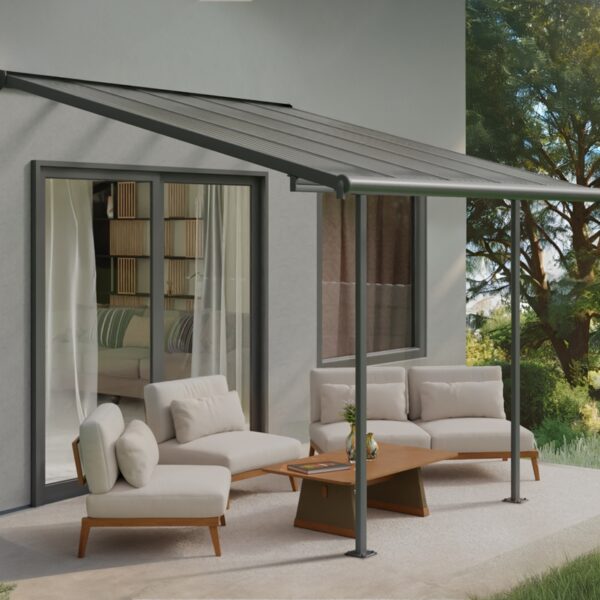Pergola CANOPIA Sierra 3x3.05 Grigio - Copertura terrazzo in alluminio