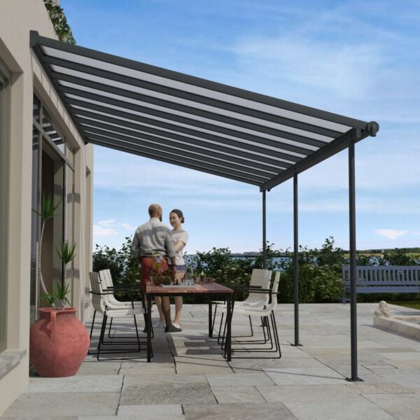 Pergola CANOPIA Sierra 3x5.46 Grigio - Copertura terrazzo in alluminio